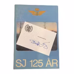 SJ 125 ÅR - Jubileumsbok 1981 - Jubileumskort med Signatur - Järnvägshistoria