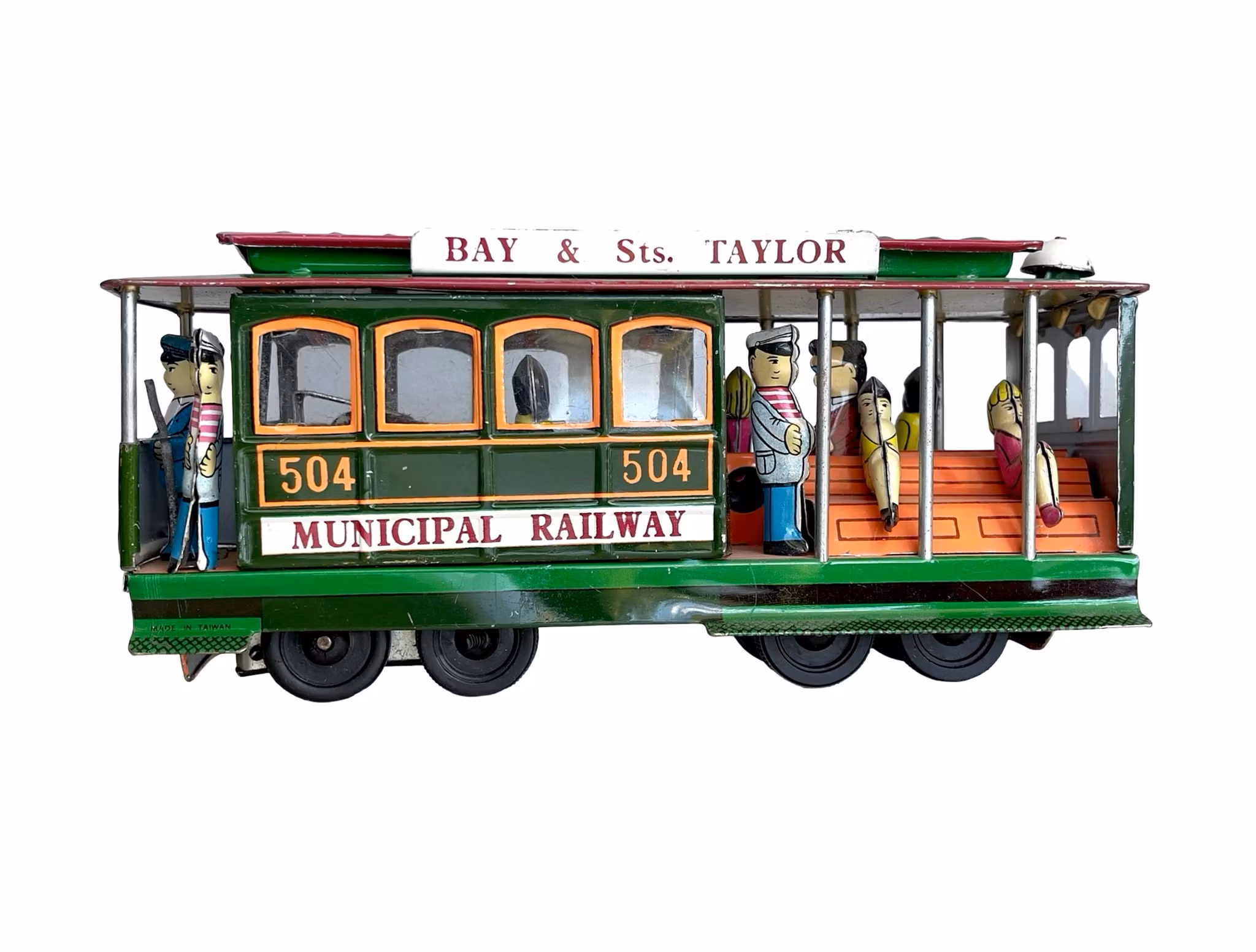 Vintage San Francisco Cable Car No. 504 - Plåtleksak
