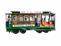 Vintage San Francisco Cable Car No. 504 - Plåtleksak
