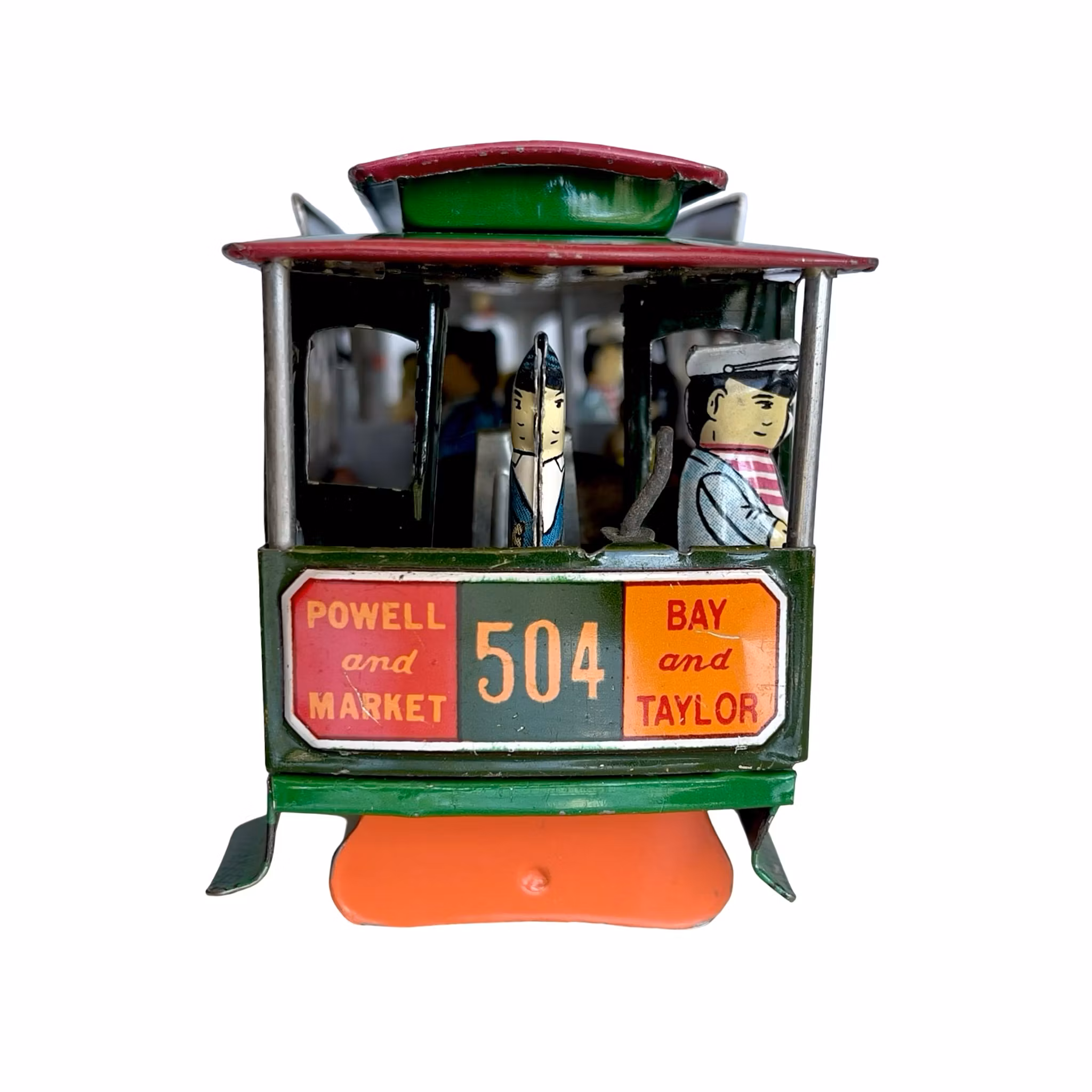 Vintage San Francisco Cable Car No. 504 - Plåtleksak