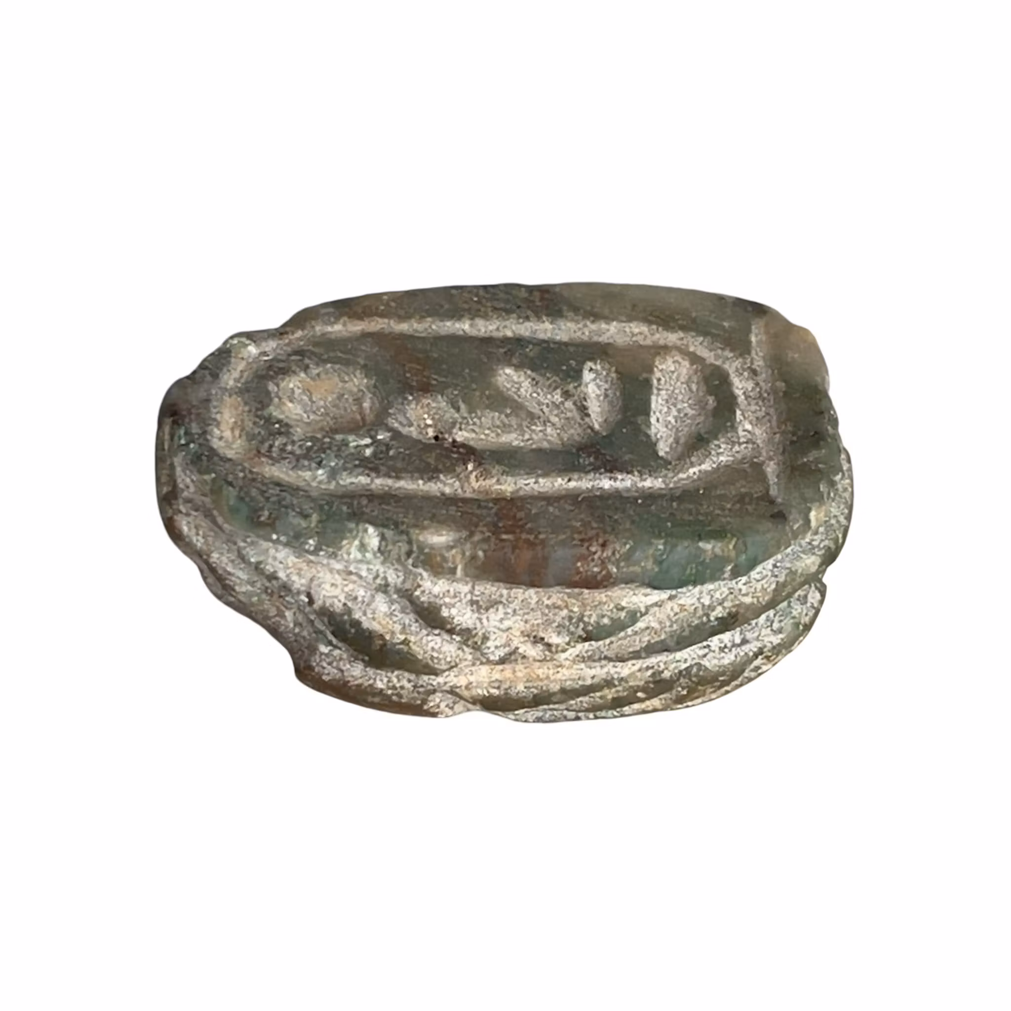 Antik Egyptisk Skarabé - Naturlig Smaragd 58,5 ct - Ra - ca 1850-1640 f.Kr.