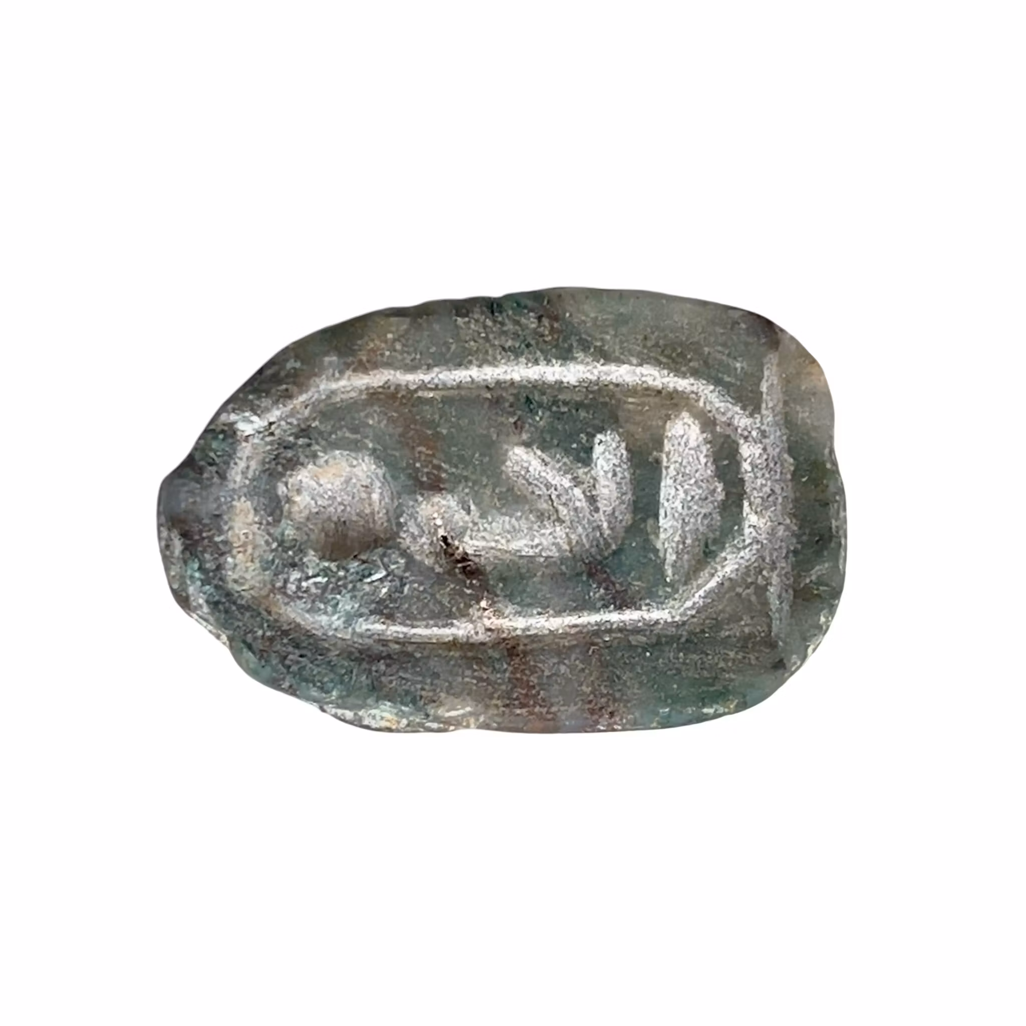 Antik Egyptisk Skarabé - Naturlig Smaragd 58,5 ct - Ra - ca 1850-1640 f.Kr.