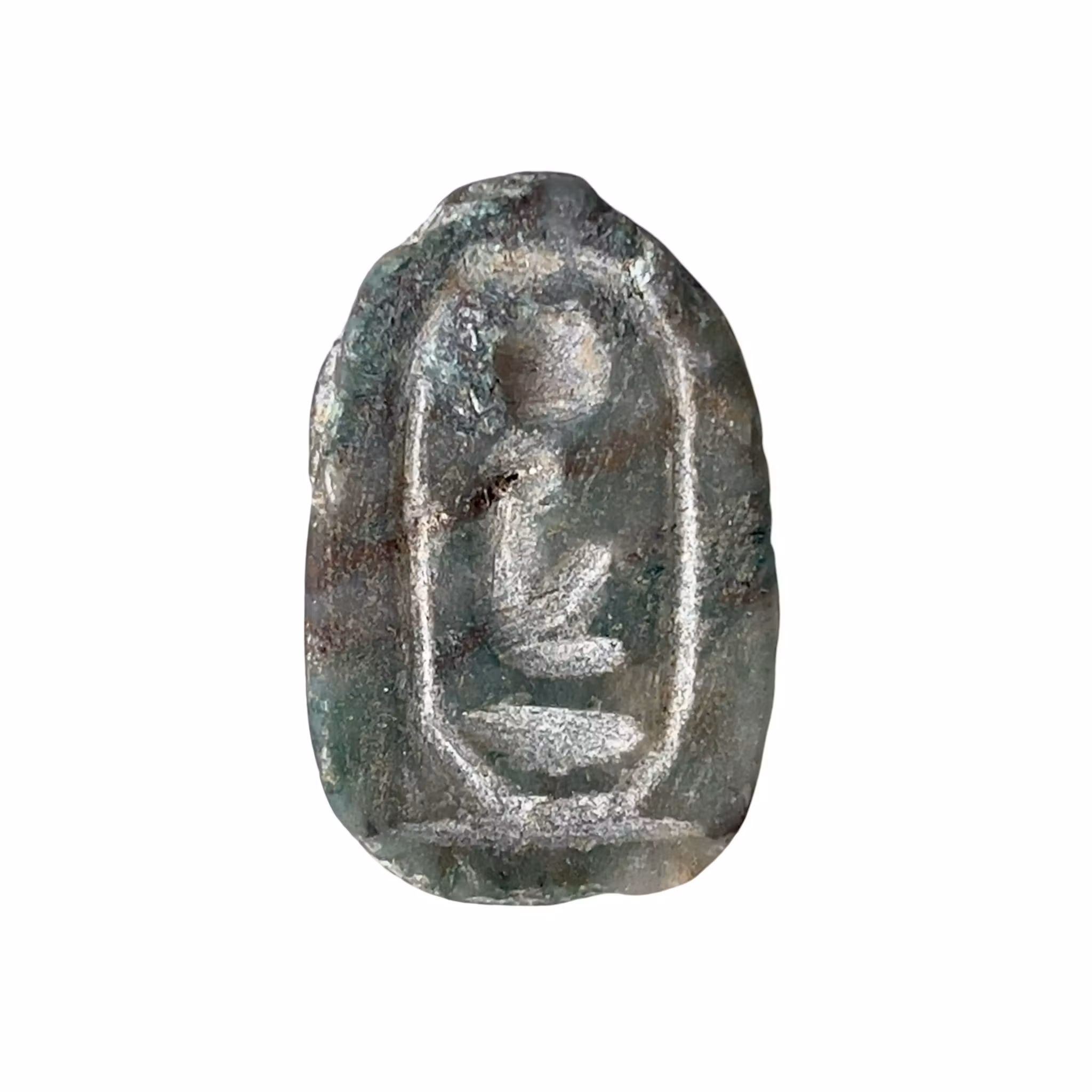 Antik Egyptisk Skarabé - Naturlig Smaragd 58,5 ct - Ra - ca 1850-1640 f.Kr.