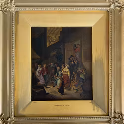 Cornelis Pietersz Bega (1631-1664) - Antique Oil Painting on Wood - Signed - Netherlands - 17th century