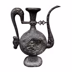 Stor Antik Tibetansk Ritualkanna i Brons - Avalokiteshvara - Buddhistisk Tempelkonst - 1800-tal