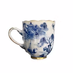 Antik Kinesisk Porslinskopp - Qianlong perioden 1700-tal - Förgylld