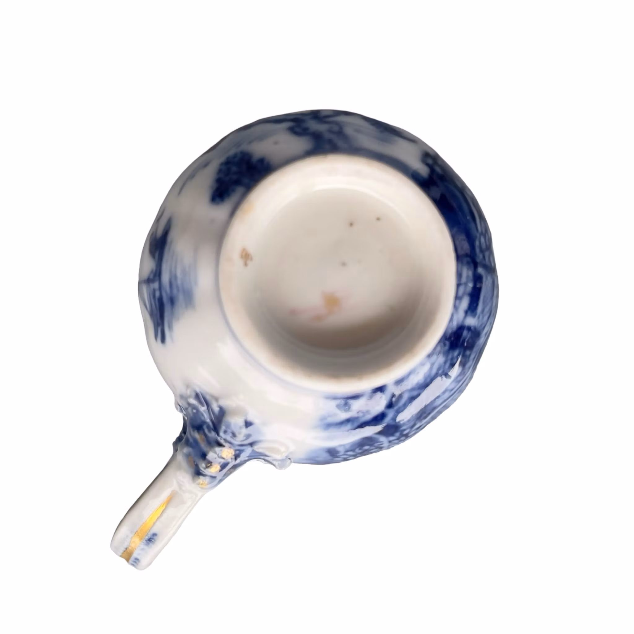 Antik Kinesisk Porslinskopp - Qianlong perioden 1700-tal - Förgylld