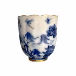 Antik Kinesisk Porslinskopp - Qianlong perioden 1700-tal - Förgylld