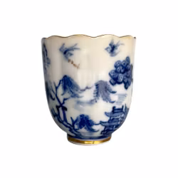 Antieke Chinese porseleinen kop - Qianlong-periode, 18e eeuw - Verguld