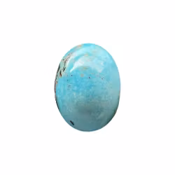 Natuurlijke Nishapuri turkoois - 18 karaat - ovale cabochon