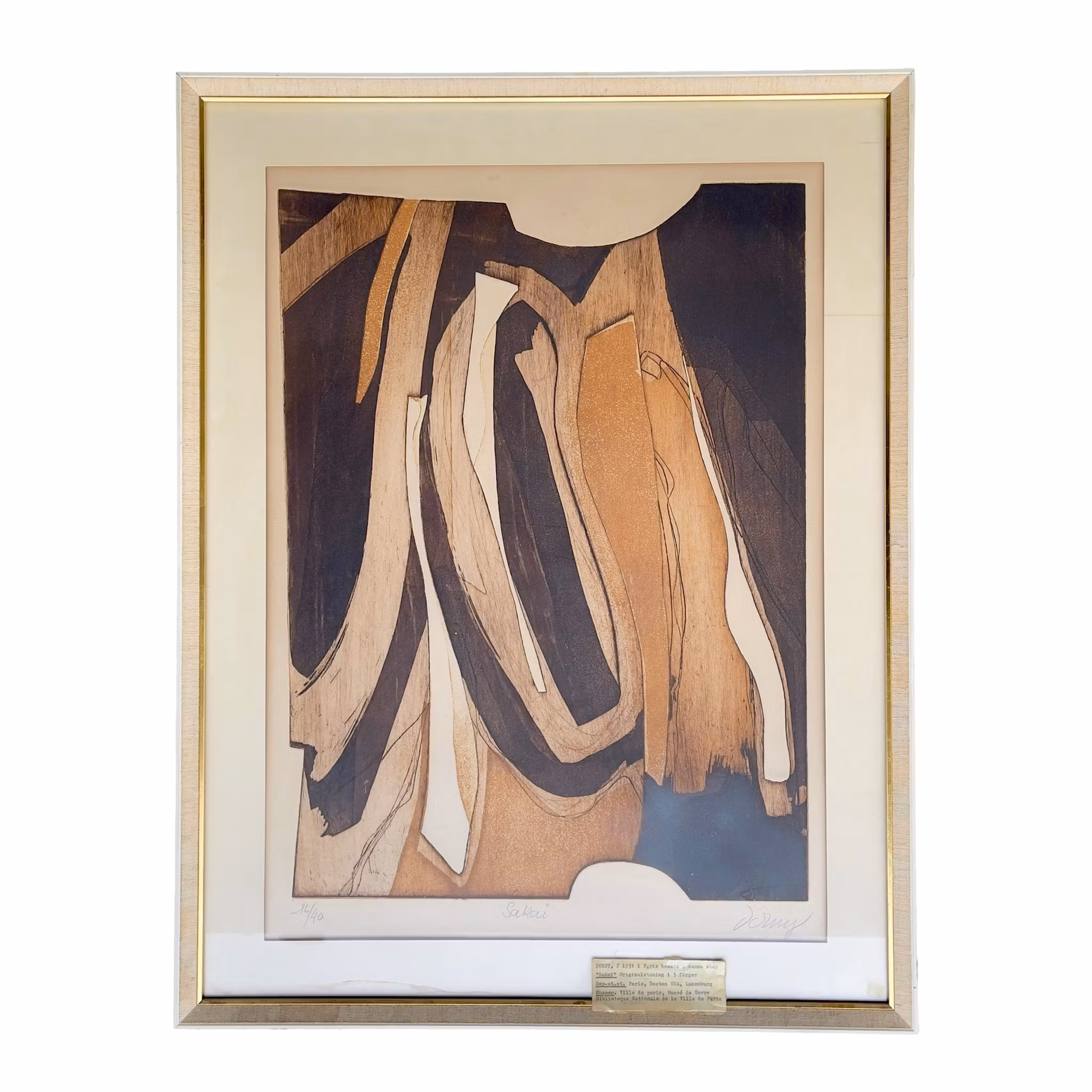 Bertrand Dorny (1931-2015) - Sakai - Färgetsning 16/40 - Frankrike