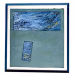 Lost at Sea - Abstrakt tavla - Blandteknik - Marint motiv - Inramad