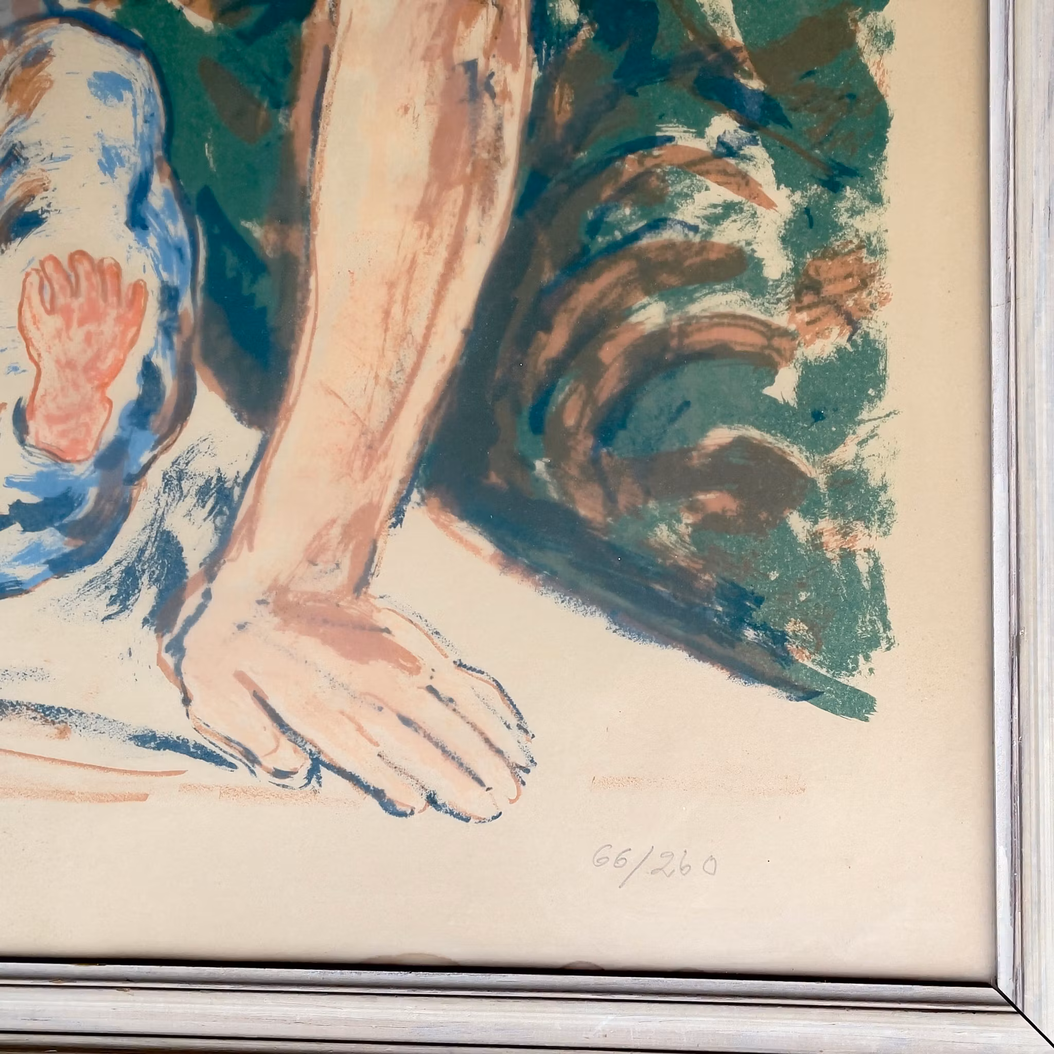 Albin Amelin (1902-1975) - Mor och barn - Färglitografi - Signerad 66/260