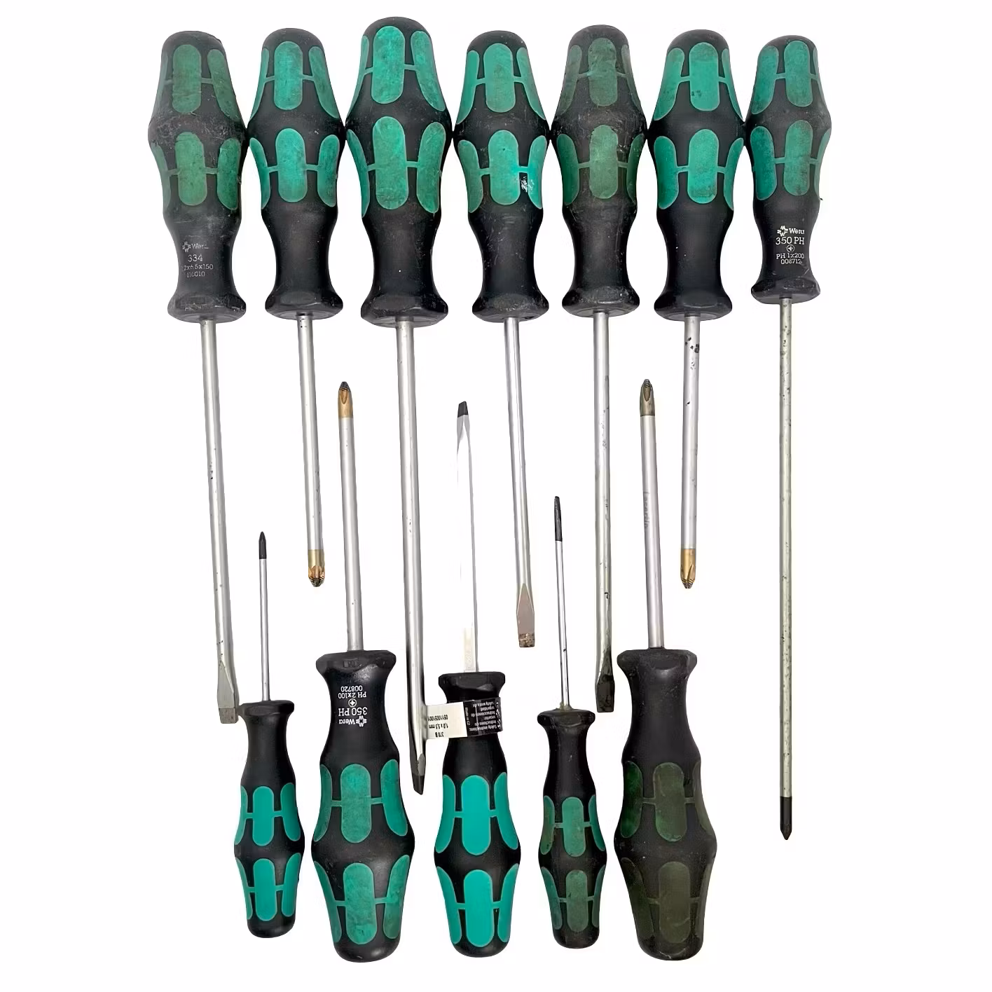 Wera Kraftform Plus/Minus - 12 Skruvmejslar - Lasertip & PH