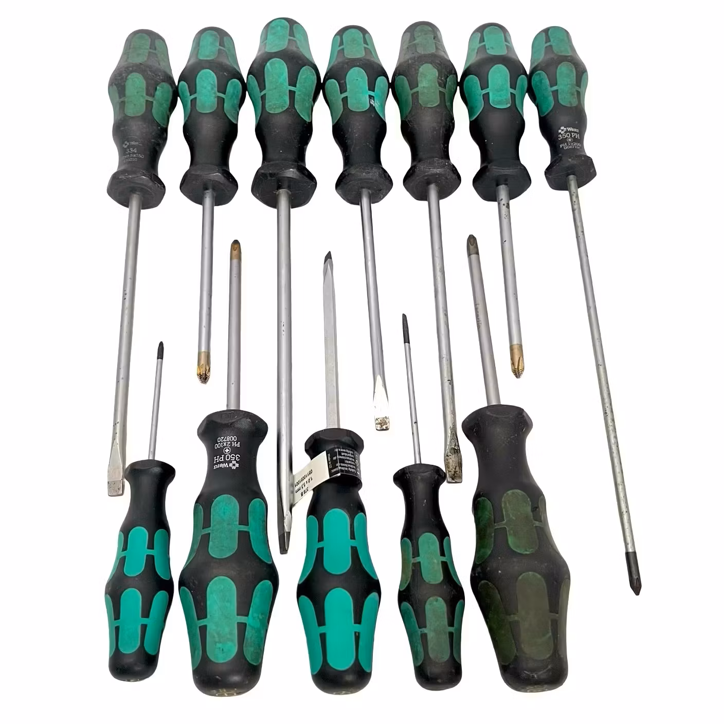 Wera Kraftform Plus/Minus - 12 Skruvmejslar - Lasertip & PH