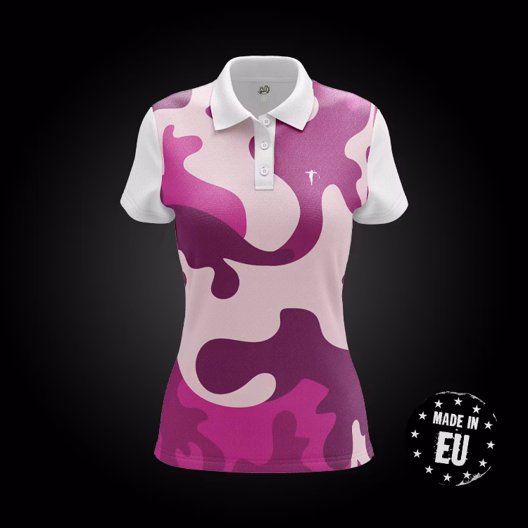 HOCKEY LOGO "PINK CAMO" PIKÉ DAM
