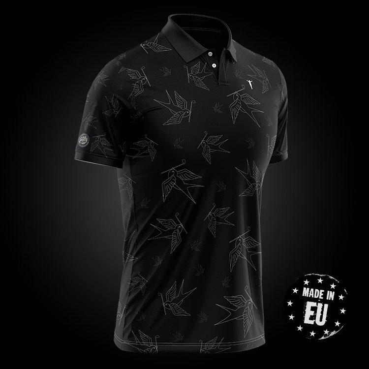 GOLF POLO "BIRDIE" BLACK