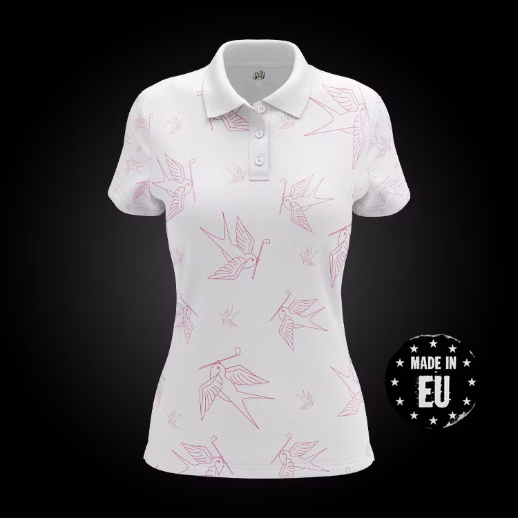 GOLF POLO "BIRDIE" WHITE WOMEN