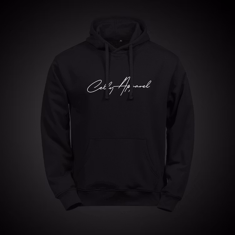 CELLY "SCRIPT" HOODIE SVART