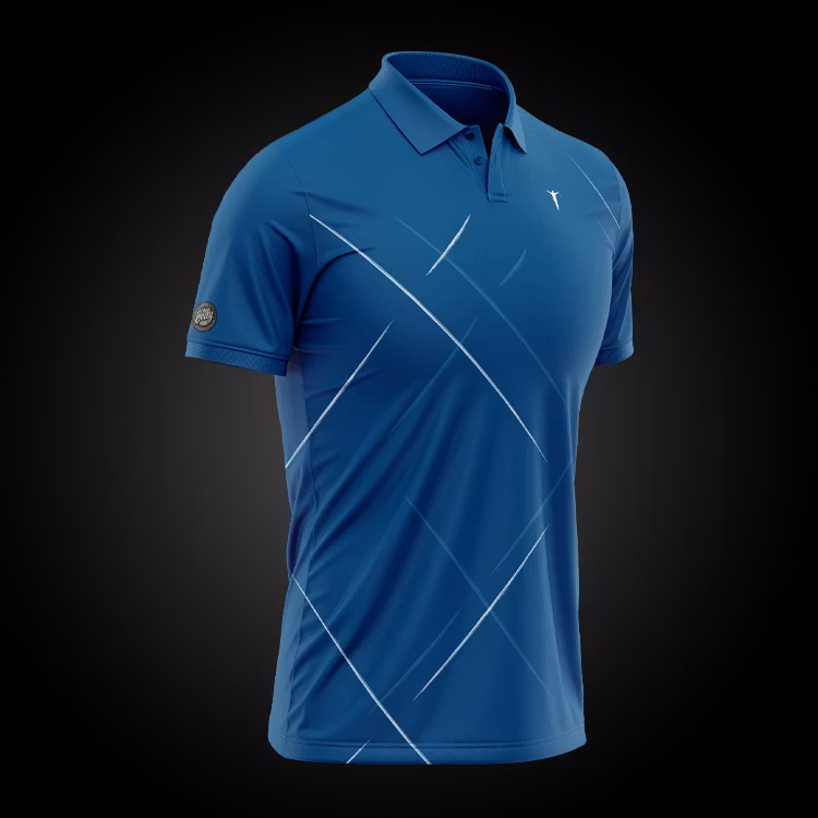 GOLF POLO "SCOTTISH" BLUE