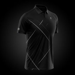 GOLF POLO "SCOTTISH" BLACK