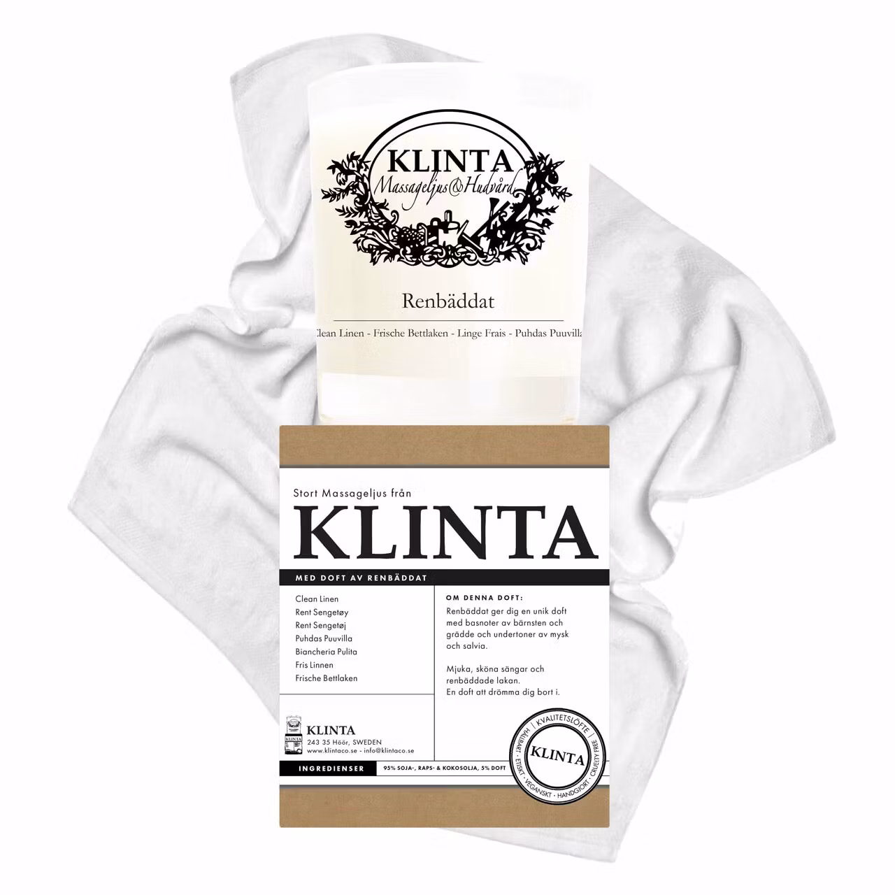 Klinta Massageljus Renbäddat
