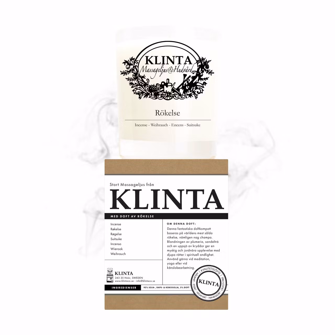Klinta Massageljus Rökelse