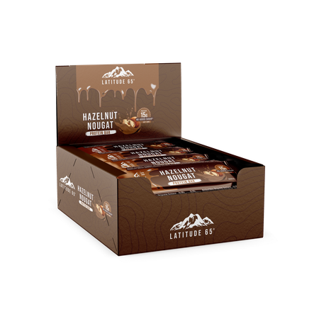 Latitude 65 Proteinbar Hazelnut/Nougat 12 st