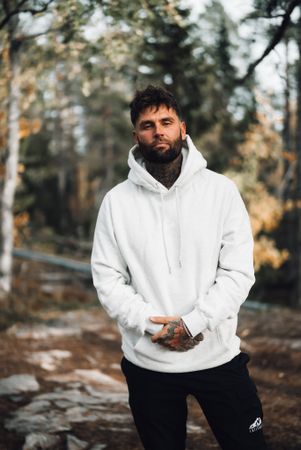 LATITUDE 65 OVERSIZED HOODIE - LJUSGRÅ MELANGE