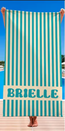 Strandhandduk med ditt egna namn