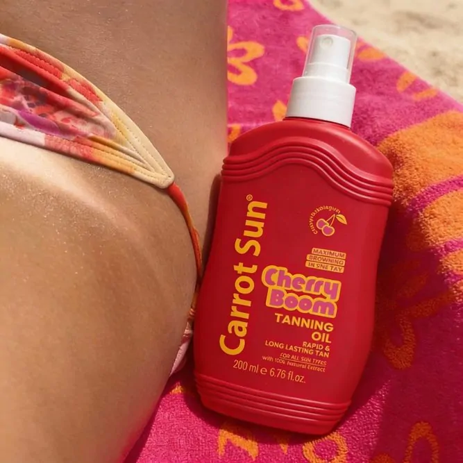 Carrot Sun Cherry Boom tanning oil (olja)