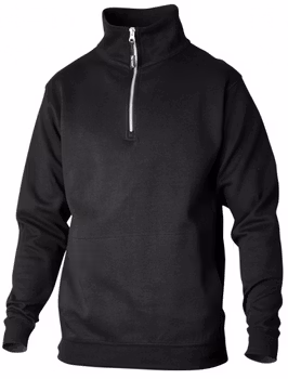 TS Sweatshirt Zip Svart stl S