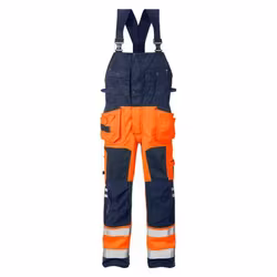 Varselhängslebyxa 1014 PLU Orange/Blå Stl C60