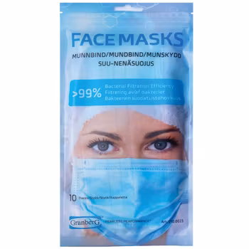 Munskydd Medicinsk/kirurgiska IIR 10-pack
