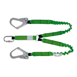 SIR Fallskydd Elastisk Dubbelkrok 2m