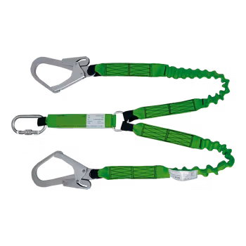SIR Fallskydd Elastisk Dubbelkrok 2m