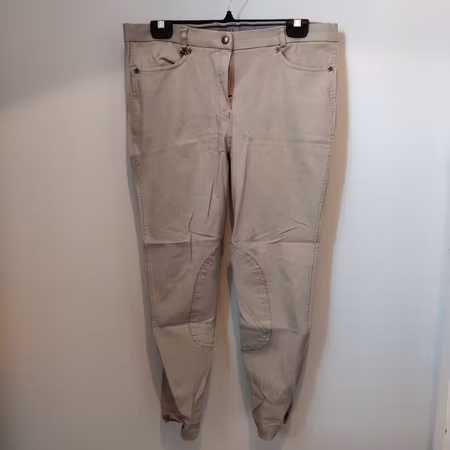 Beige oskodda ridbyxor CRW strl 42