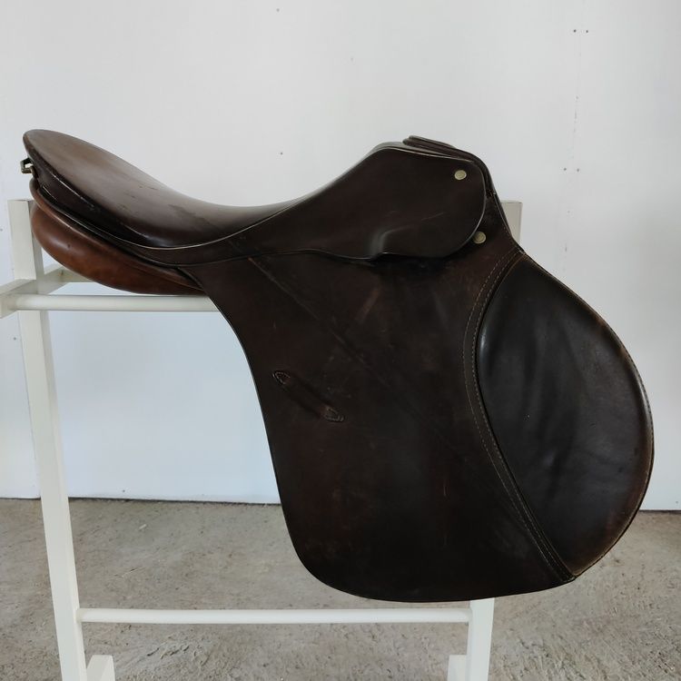 Brun sadel allround/hopp Passier 17,5 tum