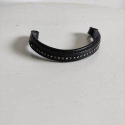 Svart pannband med bling PONNY