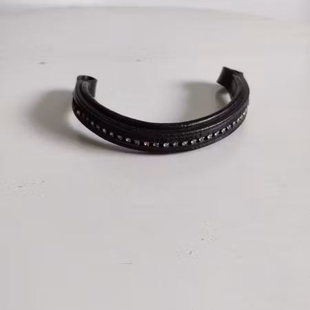 Svart pannband med bling PONNY