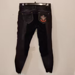 Svarta helskodda ridjeans Domino strl 38