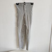 Ljusgrå pull-on-ridbyxor strl 38