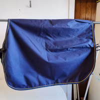 Blått ländtäcke fleecefoder 135 cm BUCAS