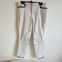 Vita tygskodda ridbyxor strl 46 JACSON