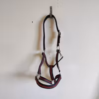 Blå/röd grimma med fodring COB