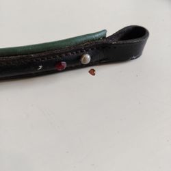 Pannband med grön fodring PONNY