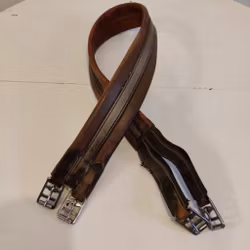 Brun lädergjord 135 cm