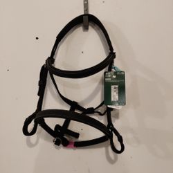 Svart träns/grimma Decathlon PONNY