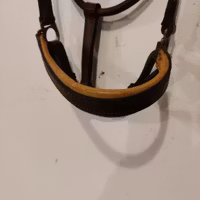 brun fodrad lädergrimma COB