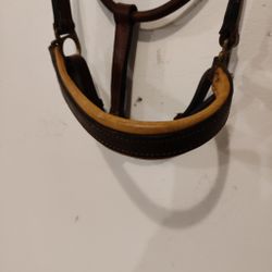 brun fodrad lädergrimma COB